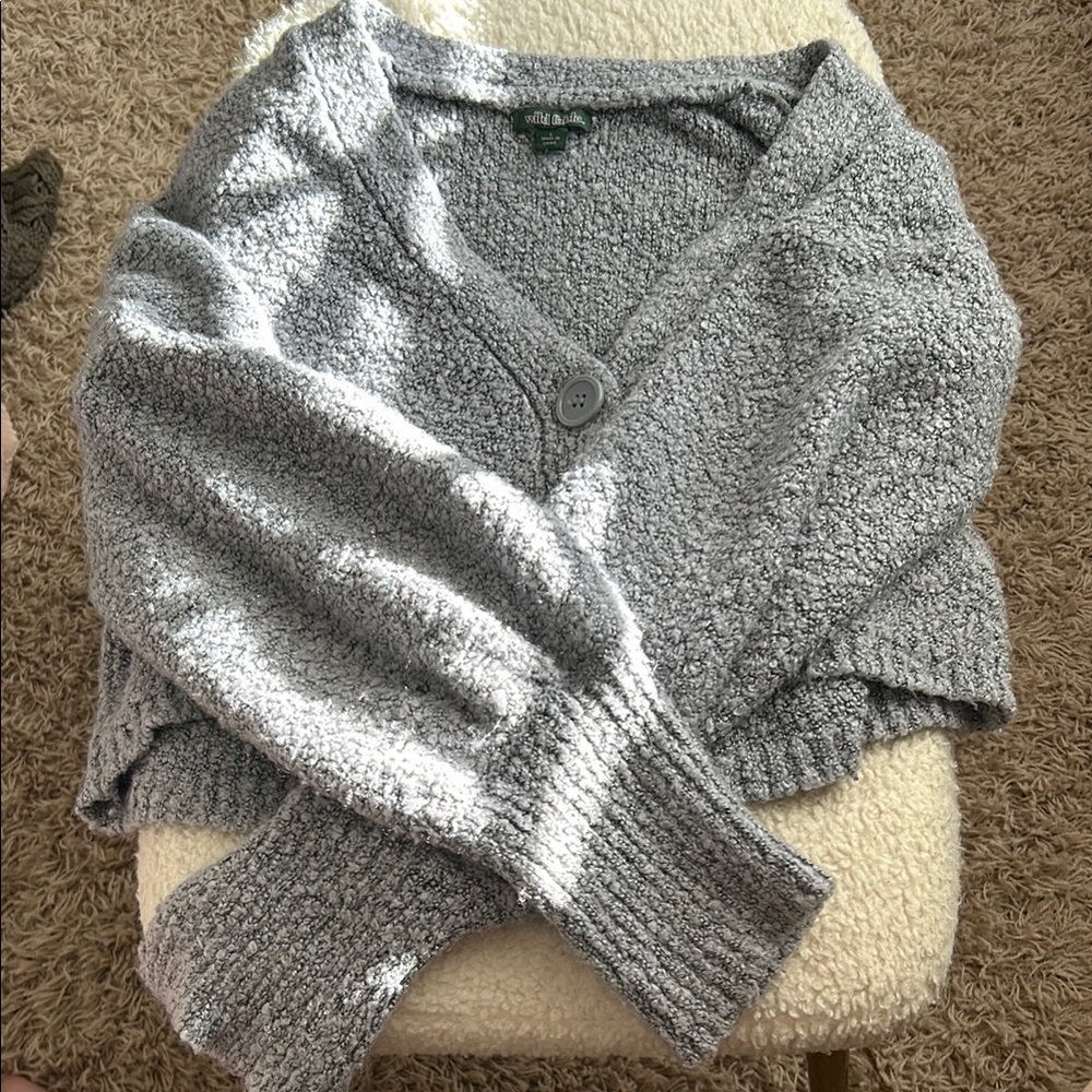Wild Fable Grey Knit Cardigan